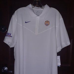 NWT Nike Polo LSU Men's Shirt Size XL